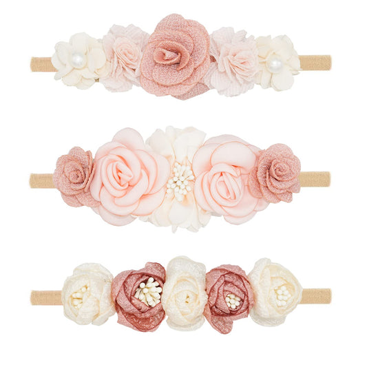 Sophia Pinks Flower Baby Headband